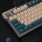 Earth Tones Martian GMK 104+26 Full PBT Dye Sublimation Keycaps Set for Cherry MX Mechanical Gaming Keyboard 87/104